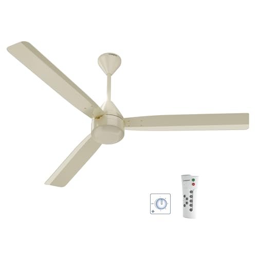 Crompton Energion Regmote 1200Mm Bldc Ceiling Fan | India’S First Dual Control Fan – Remote & Regulator Control | Bee 5 Star Rated Energy Efficient | 4 Year Manufacturer’S Warranty | Ivory