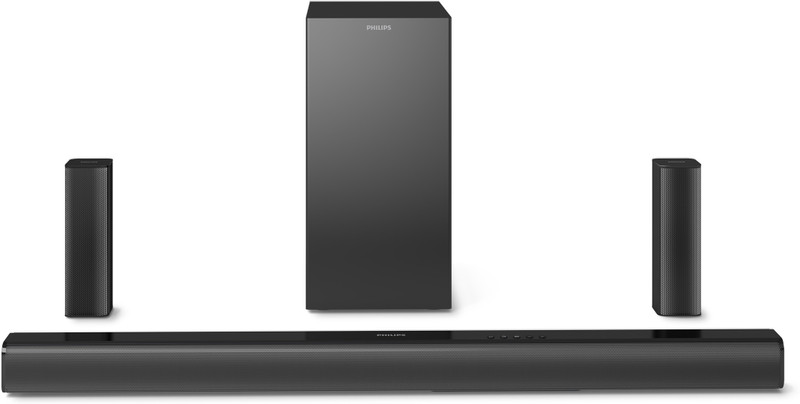Philips Tab4518/94 With Subwoofer For Rich Bass, 3 Eq Modes, Bluetooth/Hdmi/Usb/Optical 240 W Bluetooth Soundbar(Black, 5.1 Channel)