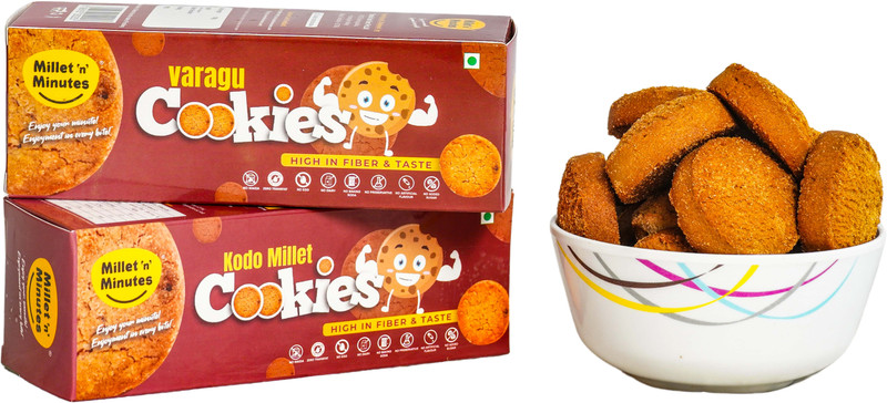 Millet ‘N’Minutes Varagu -Kodo With High Fibre, Rich In Taste And No Maida Cookies Biscuit(100 G)