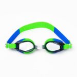 Nivia Splash Jr. 2.0 Swimming Goggles For Adults, Polycarbonate Smoke Glass, Anti Fog, Silicon Strap, Uv Protection, Comfort Fit – Blue/Green