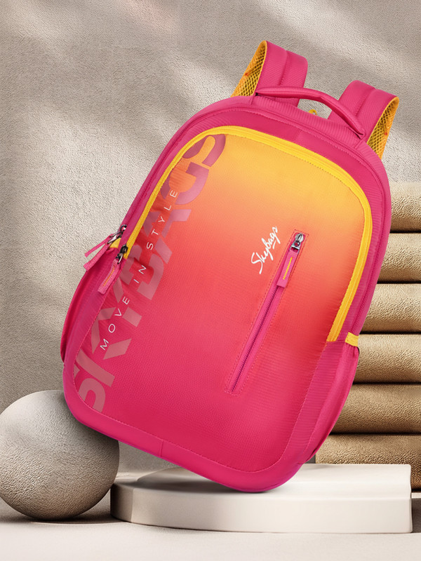 Skybags Atlas-E Casual Printed School Bag For Girls And Boys 23 L Backpack(Pink)