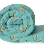 Vas Collections 220 Gsm Microfiber Reversible Ac Comforter/Blanket For Winter/Quilt/Duvets For Double Bed Size(230X250 Cm, Light Green)