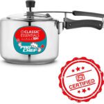 Classic Essentials Prochef Isi Certified Inner Lid 3 L Inner Lid Induction Bottom Pressure Cooker(Stainless Steel)