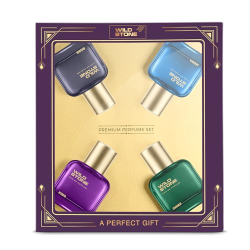 Wild Stone Perfume Gift Set For Men 4X30Ml – Hero | King | Chief | Boss | Premium Grooming & Lifestyle Gift Set | Long Lasting Perfume For Men | Ideal Gift For Special Occasions