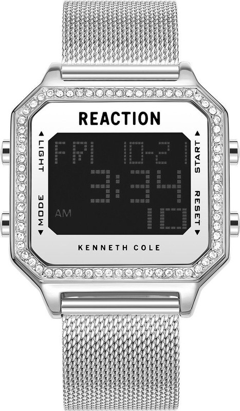 Kenneth Cole Reaction Krwgj9007902 Silver White Square Dial | Digital Watch For Men’S | Krwgj9007902 Digital Watch  – For Men