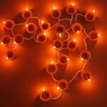 Refulgix 18 Leds 3 M Yellow Steady Diya Rice Lights(Pack Of 1)