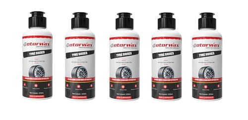 Motorwax Tyre Shiner (325Ml) | Car & Bike Tyre Polish | German Innovation | Smooth Gloss Finish | No Dust Attraction | Restores Shine & Protection (Pack Of- 5)