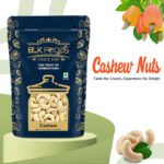 Blk Foods Premium Whole 1Kg Cashew Nuts Plain (100% Crunchy Kaju) Cashews(1 X 1000 G)