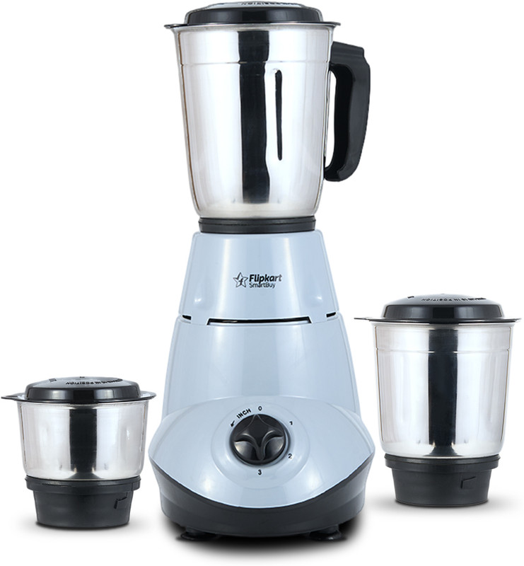 Flipkart Smartbuy Powerchef 500 W Mixer Grinder(Classico | 3 Jars | Black, Grey)