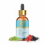 Kt Professional 3X Hair Growth Serum Redensyl 3%, Anagain 4%, Black Cumin, Hibiscus, Bhringraj Oil, Tulsi, Amla, Indigo Plant & Natural Herbal Extracts Controls Hair Fall, Boosts Regrowth & Density Sulfate & Paraben-Free – 50Ml For Women & Men
