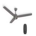 Havells Fab Bldc Uled Ceiling Fan 1200Mm, 5 Star, Led Speed Indicator, 380 Rpm, Up To 65% Savings,Reverse Rotation,4 Speed Modes,Low Wattage 30W, Low Noise,Air Flow:225 Cmm, 3 Year Warranty,Stone Grey
