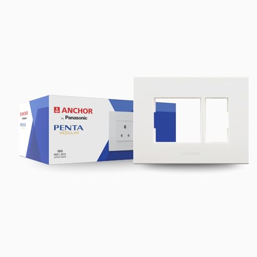 Anchor By Panasonic Penta Modular Polycarbonate 3M Plates Set (White, Pack Of 20)
