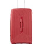 Wildcraft Cooper 8 Wheel Polycarbonate Travel Luggage Lightweight Antitheft Zipper Trunk Style Stylish Luggage,Red