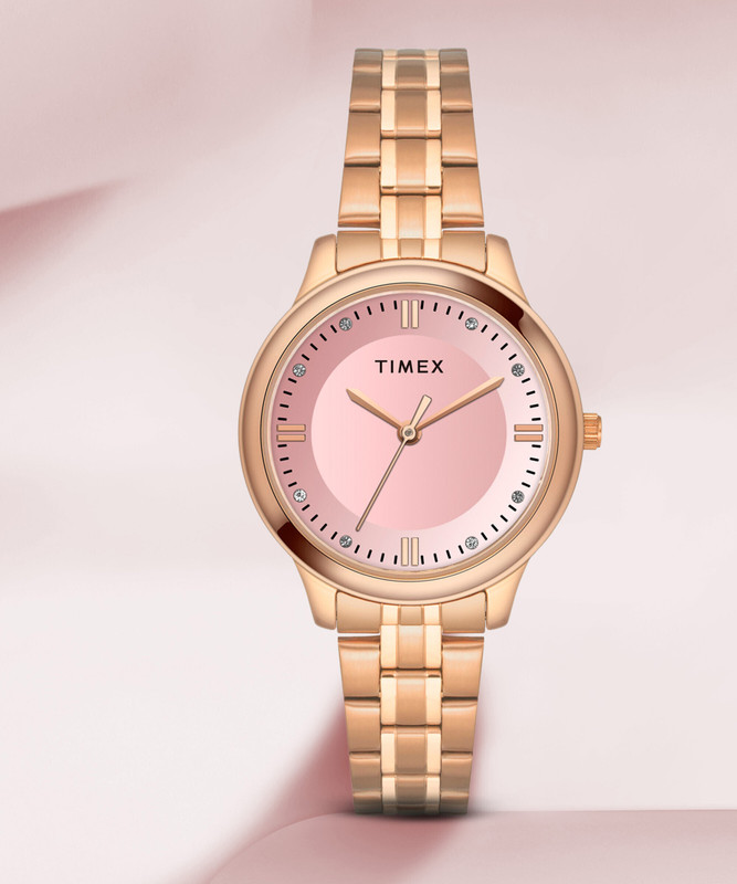 Timex Pink Dial Analog Watch  – For Women