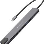 Zebronics Ct101, 10 In 1 Multiport Hub, 4K Hdmi, 100 Watts Pd Charging, Usb 3.0, 2X Type C Zeb-Ct101 Usb Hub(Grey, Black)