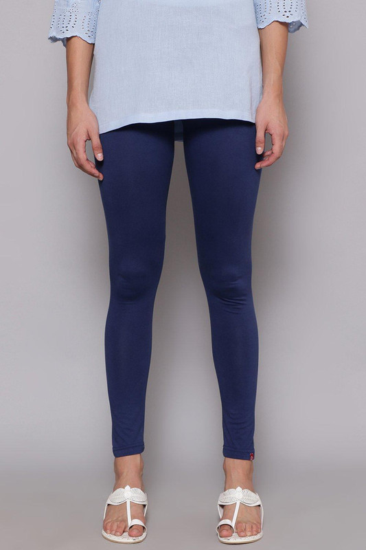 Biba Slim Fit Women Blue Trousers