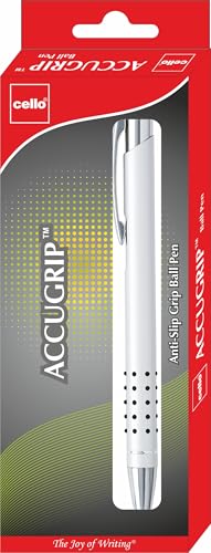 Cello Accugrip Stick Ballpoint Pen,Pack Of 1.,Ink Color-Blue