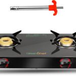 Greenchef Ebony With Lighter Glass Manual Gas Stove(2 Burners)