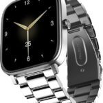 Noise Icon 2 Elite Edition 1.8” Display With Metallic Body And Bluetooth Calling Smartwatch(Silver Strap, Regular)