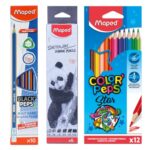Maped 3 In 1 Art Supplies Kit | 28 Count Pencil Kit | Triangular Ergonomic Grip | Hb To 10B | Multicolor | Drawing, Sketching, Colouring & Writing | Kids & Teens
