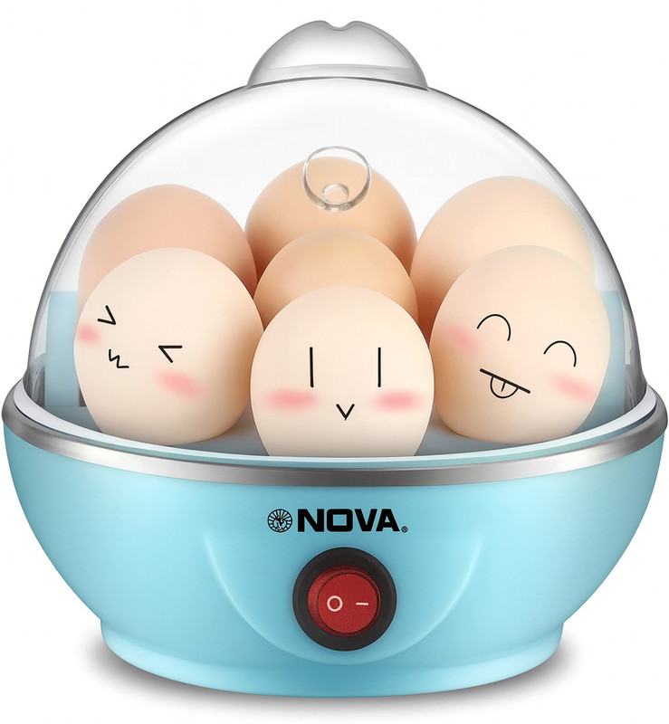 Nova Blue Electric Egg Boiler Nec 1530 Egg Cooker(Blue, 7 Eggs)