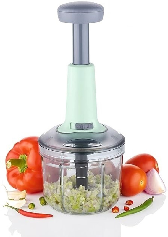 Flipkart Smartbuy New Big Size Hand Push 1000 Ml With 5 Stainless Steel Blades Vegetable & Fruit Chopper(1 Push Chopper)