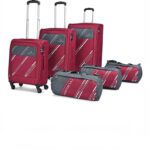 Aristocrat Hexa Active Str (Small 55Cm|Medium 68Cm|Large 78Cm|3 Duffle Bag) Cabin & Check-In Set 4 Wheels – 40 Inch