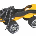 Koxtons Supreme Skating Shoes – Roller Skates For Kids 6-12 With Auto Precision Ball Bearings, 50Mm Anti Skid Vinyl Wheels, Toe Stoppers, Bigger Wheel Size, Black, Booster Pro