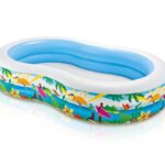 Intex Swim Center Inflatable Paradise Seaside Kids Swimming Pool, Blue