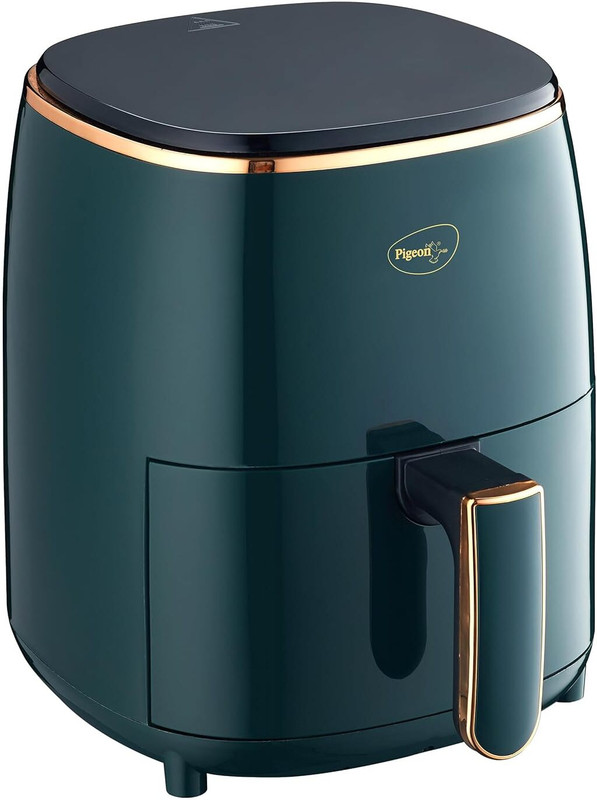 Pigeon Healthifry Digital With 360 High Speed Air Circulation Technology 1200 W With Non-Stick Basket – Green Air Fryer(4.2 L)