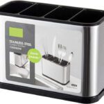 Cnmtcco Empty Cutlery Holder Case(Silver  Holds 25 Pieces)