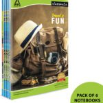Classmate Notebook A4 Notebook Single Line 172 Pages(Multicolor, Pack Of 6)