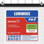 Luminous 48 Months Warranty Tubular Inverter Battery(150 Ah, Rc 18000 Pro)
