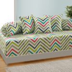 Swayam Cotton Geometric Diwan Set(Multicolor)