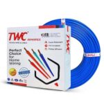 Twc Advance Blue 10 Sqmm 90 Meter | Copper Wire | Hrfr (Heat Resistant Flame Retardant) Lead-Free Cable | Low Smoke Halogen-Free Wire For Home & Industrial Electrical Wiring