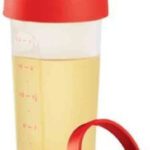 Tupperware 680 Ml Plastic Cocktail Shaker(Red, White)