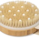 Dry Brushing Body Brush – Wooden Exfoliating Shower Brush For Cellulite, Lymphatic Support, Circulation & Ingrown Hair Prevention