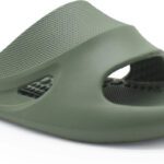 Action Men Cool 1004 Stylish Comfortable Lightweight Casual Slip On Slides Slides(Olive , 9)