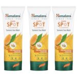 Himalaya Dark Spot Clearing Turmeric Face Wash | Reduce Dark Spots In 7 Days | Organically Sourced & Cold-Pressed Turmeric | 100Ml (Pack Of 3)