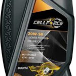 Cellforce 20W50 Premium Synthetic 4-Stroke Lubricant For Bikes & Cars | High Performance Engine Oil(800 Ml, Pack Of 1)