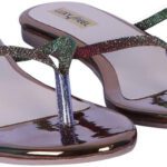 Luxyfeel Women Flats(Copper , 7)