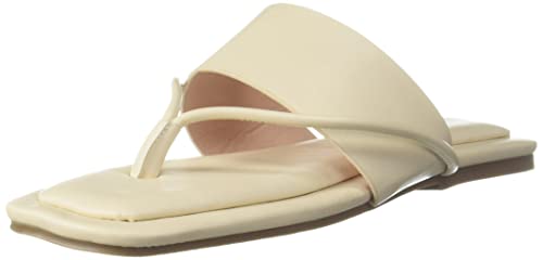 Van Heusen Womens Flatform Sandal, Ivory, 3 Uk