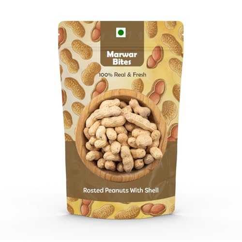 Marwarbites Roasted Peanuts With Shell (2Kg) | Crunchy And Healthy Snack | Bhuni Sabut Mungfali | Whole Peanut