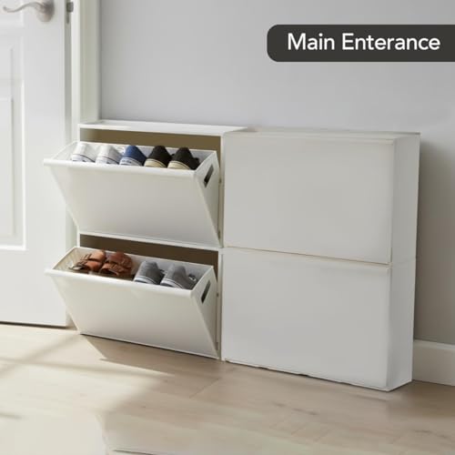 Cello Maple 2 Tier Wall Mount Multipurpose Storage Cabinet White | Lightweight & Sturdy Space Saving Organizer For Living Room, Kitchen | Perfect For Clothes, Shoes Rack, Kitchen Accessories & Others