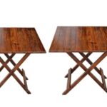 Well Known Teak Wood, Light Brown Wooden Folding Coffee Table That Makes A Great Center Table Space Saving For A Living Room (Brown 21 Inch) Pic 2