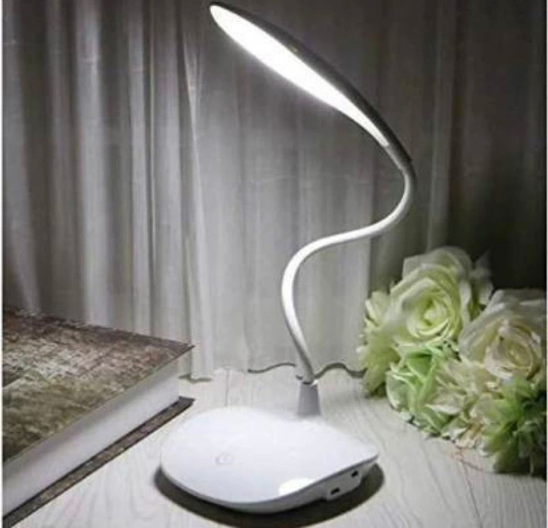 Chhokra Rechargeable Touch Control On Off Student Study For Children Eye Protection Table Lamp(35 Cm, White, Pink, Blue)