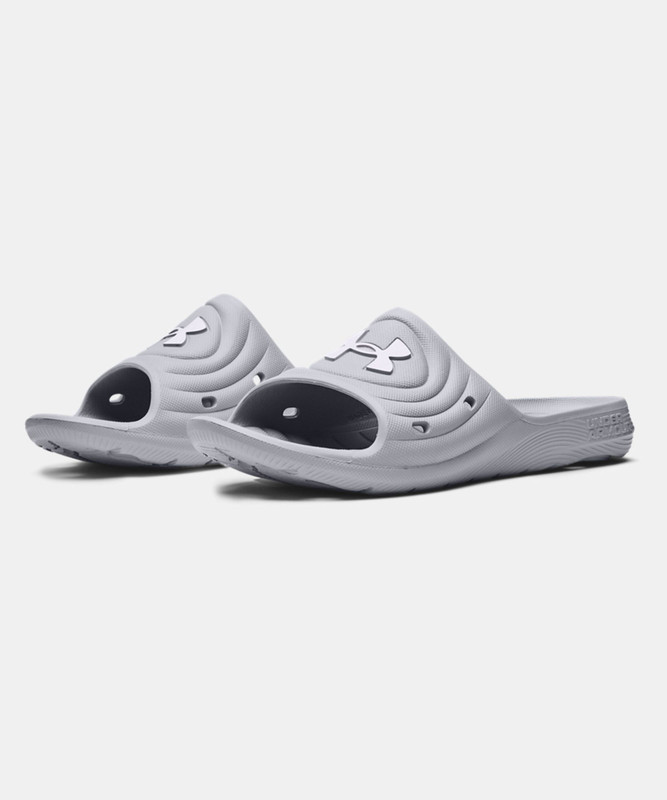 Under Armour Men Slides(Grey , 9)