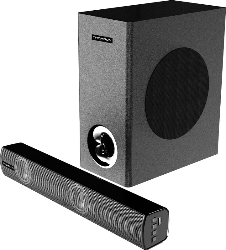 Thomson Alphabeat80, Music System, Bass Woofer, Home Theatre Speaker Bar Bt V5.1 80 W Bluetooth Soundbar(Black, 2.1 Channel)