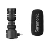 Saramonic Smartmic+Di Device-Mountable Directional Mic With Lightning & Headphone Output For Iphone & Ipad