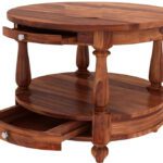 Flipkart Perfect Homes Rosewood ( Sheesham ) Solid Wood Coffee Table(Finish Color – Honey Brown Finish, Pre-Assembled)